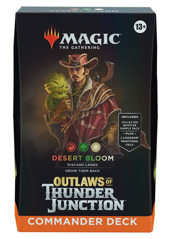 MTG - OUTLAWS OF THUNDER JUNCTION  - DESERT BLOOM COMMANDER DECK (Available April 12th) - Destination Retro