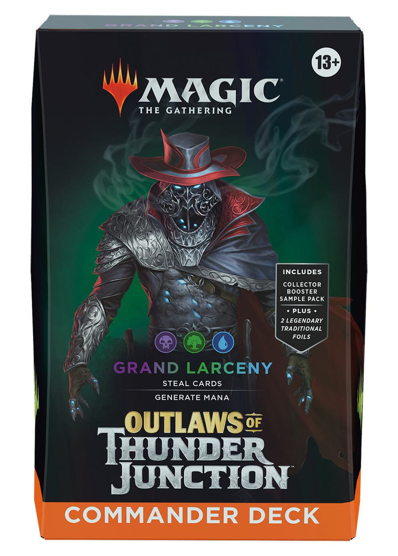 MTG - OUTLAWS OF THUNDER JUNCTION - GRAND LARCENY COMMANDER DECK (Avai MTG - OUTLAWS OF THUNDER JUNCTION - GRAND LARCENY COMMANDER DECK (Avai
