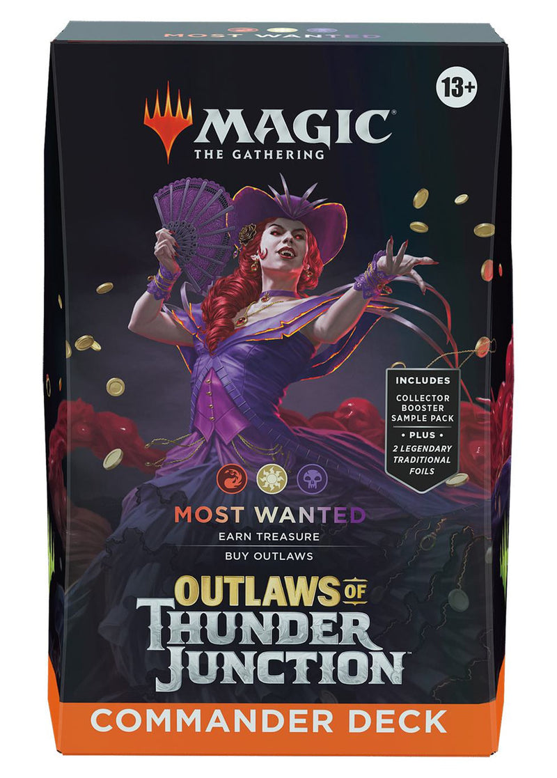 MTG - OUTLAWS OF THUNDER JUNCTION  - MOST WANTED COMMANDER DECK (Available April 12th) - Destination Retro