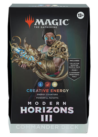 MTG - MODERN HORIZONS 3 - COMMANDER DECK - CREATIVE ENERGY (Available June 7th) - Destination Retro