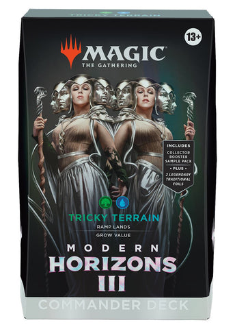 MTG - MODERN HORIZONS 3 - COMMANDER DECK - TRICKY TERRAIN (Available June 7th) - Destination Retro