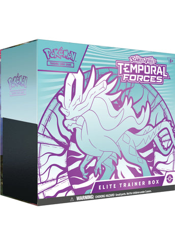 Pokémon TCG: Scarlet & Violet - Temporal Forces - Elite Trainer Box - Walking Wake (Available March 22) - Destination Retro