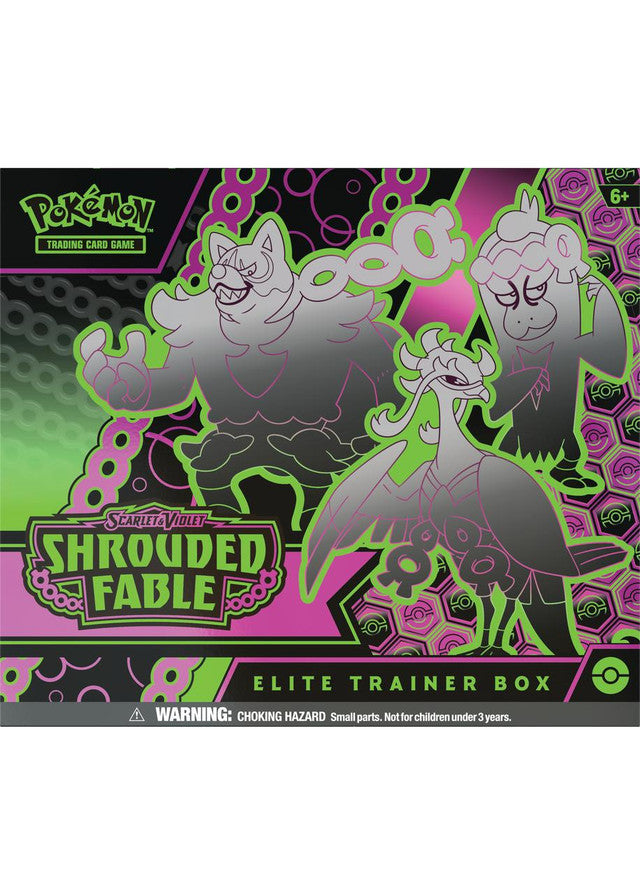 Pokémon TCG: Scarlet & Violet - Shrouded Fable - Elite Trainer Box (Available August 2) - Destination Retro