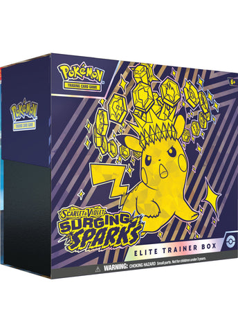 Pokémon TCG: Scarlet & Violet - Surging Sparks - Elite Trainer Box (Available November 8) - Destination Retro