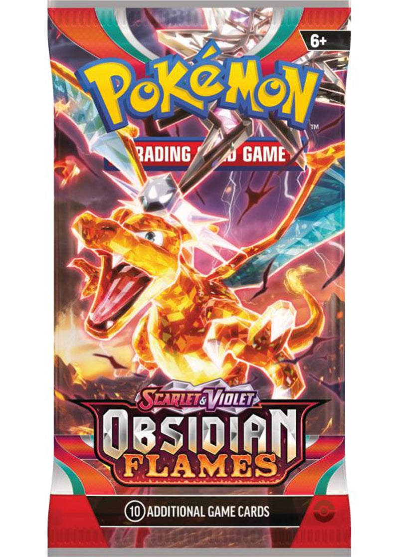 Pokémon TCG: Scarlet & Violet - Obsidian Flame - Booster Pack (Available August 11) - Destination Retro