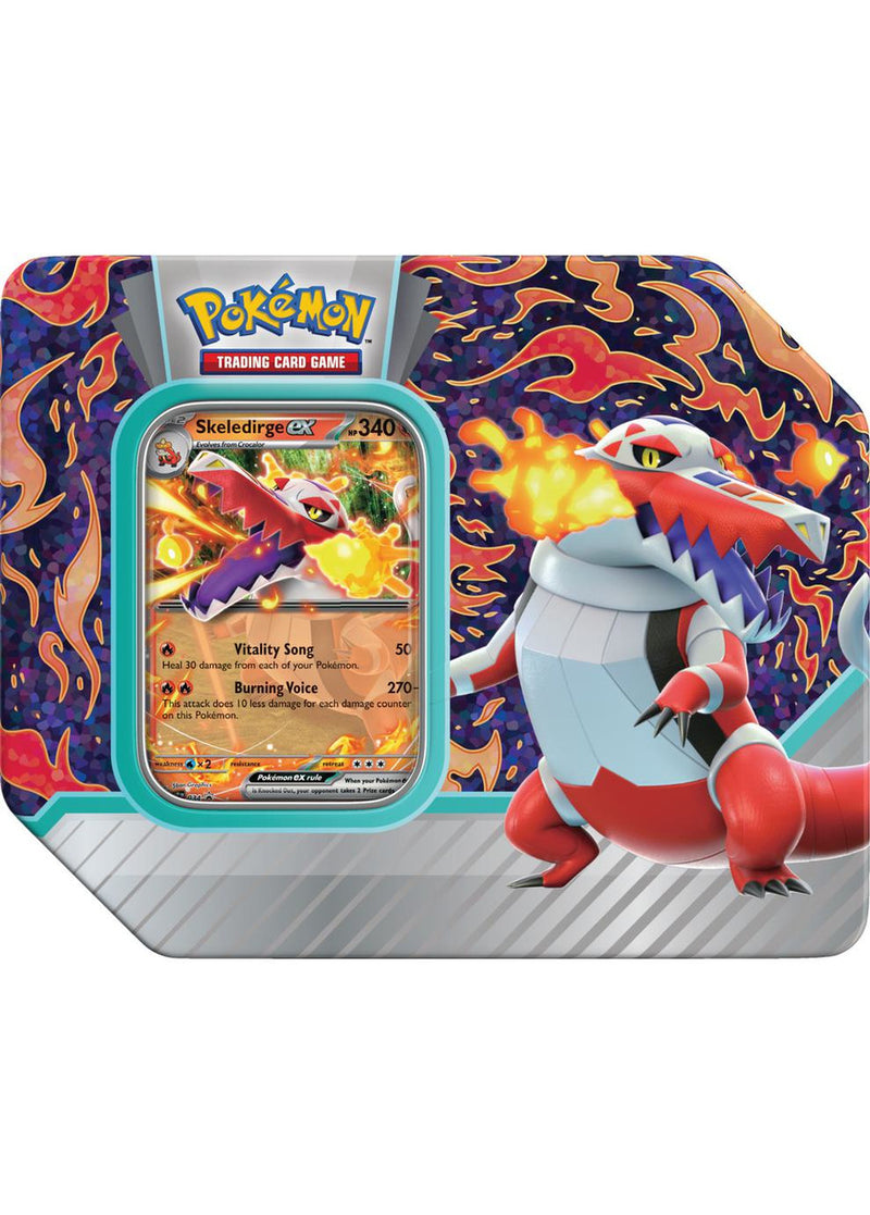 Pokémon TCG: Paldea Partners Tin - Skeledirge ex (Available September 2023) - Destination Retro