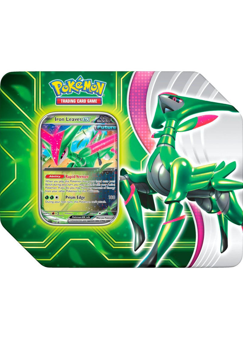 Pokémon TCG: Paradox Clash Tin - Iron Leaves ex (Available May 24) - Destination Retro