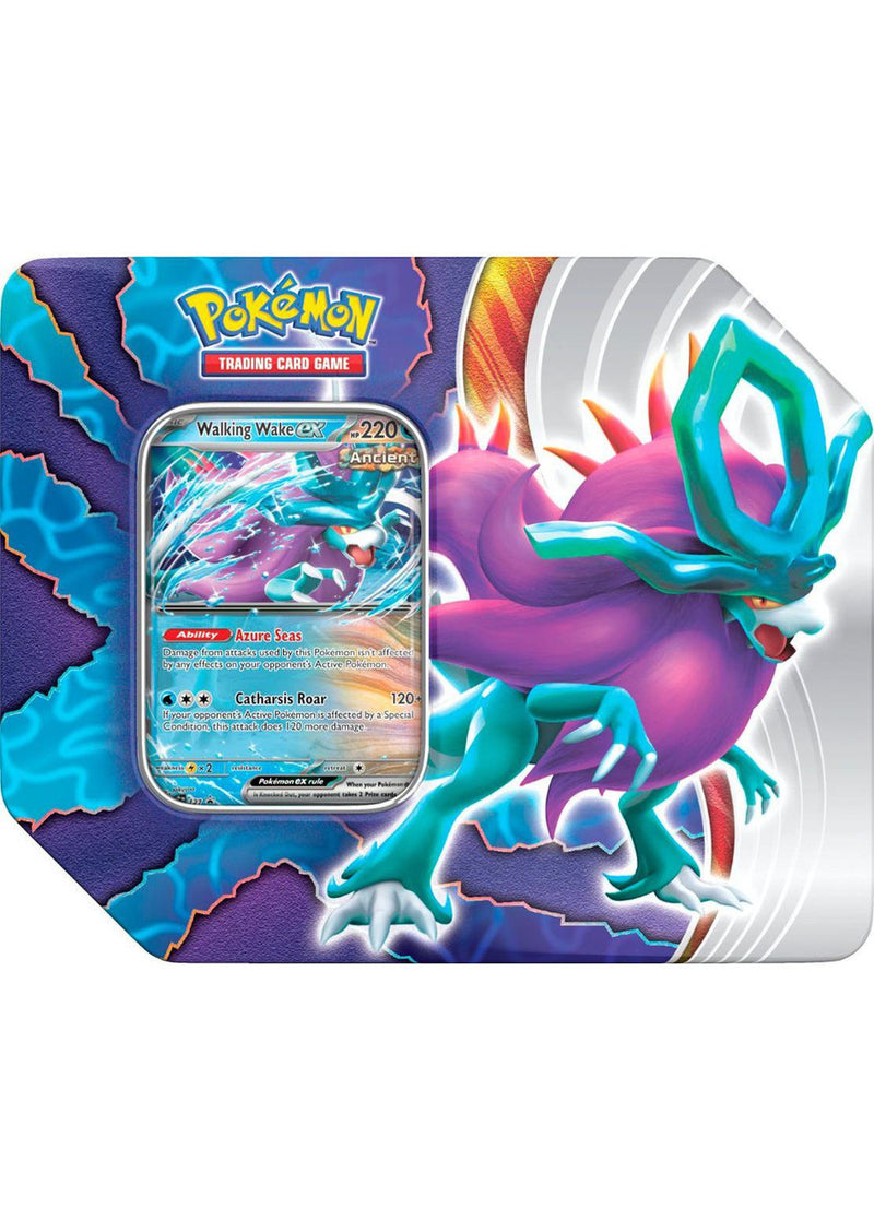 Pokémon TCG: Paradox Clash Tin - Walking Wake ex (Available May 24) - Destination Retro