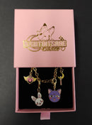 NightK - Sailing Kitty -  Enamel Charm Bracelet - Destination Retro