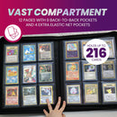 EVORETRO SHIELD+ TOP LOADER BINDER - BLACK/GOLD - 216 CARDS (PRE-ORDER) (ETA July/August) - Destination Retro