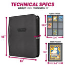 EVORETRO SHIELD+ TOP LOADER BINDER - BLACK/RED - 216 CARDS (PRE-ORDER) (ETA July/August) - Destination Retro