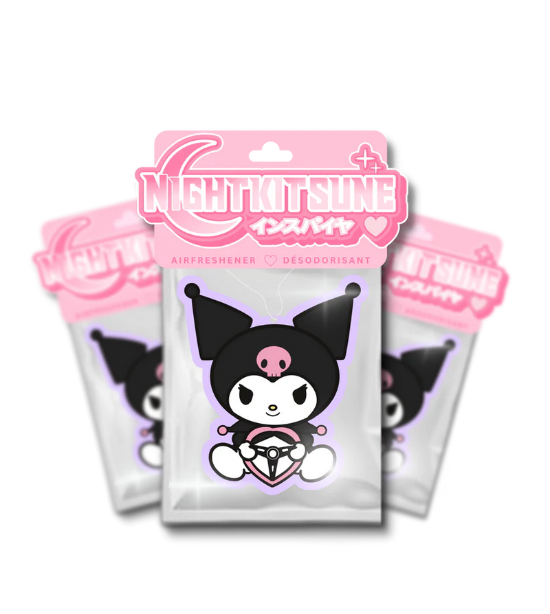 NightK - Kuro with Wheel - Lilac - Air Freshener - Destination Retro