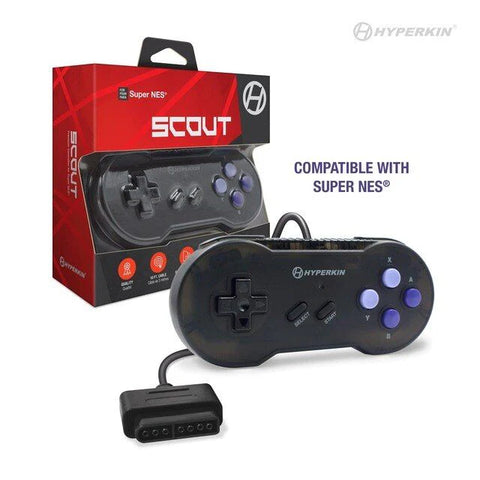 HYPERKIN Scout Premium Controller for SNES - Space Black - Destination Retro