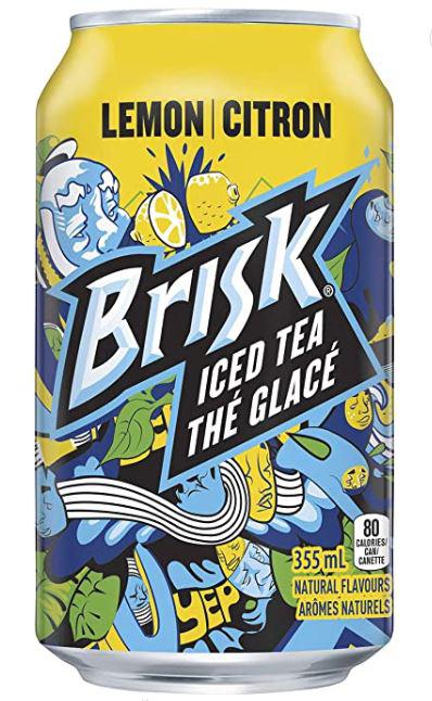 Brisk Iced Tea Soda Can - Destination Retro