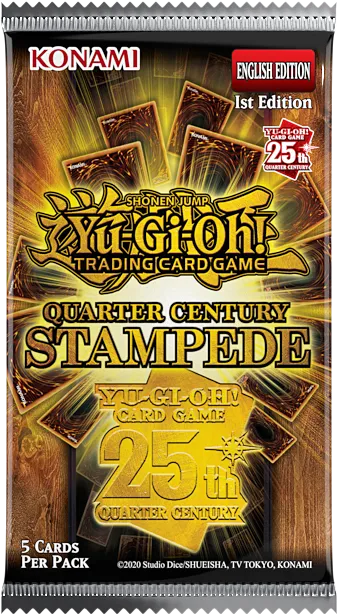 YU-GI-OH! - QUARTER CENTURY STAMPEDE - BOOSTER PACK (1ST EDITION) - Destination Retro