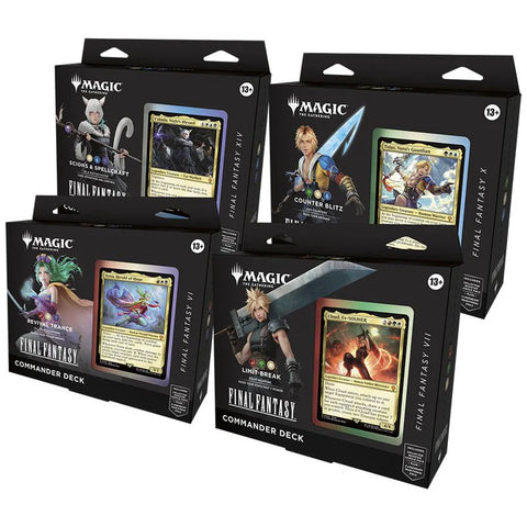 MTG - FINAL FANTASY: Commander - Commander Decks - Set of 4 (Available June 6th) - Destination Retro