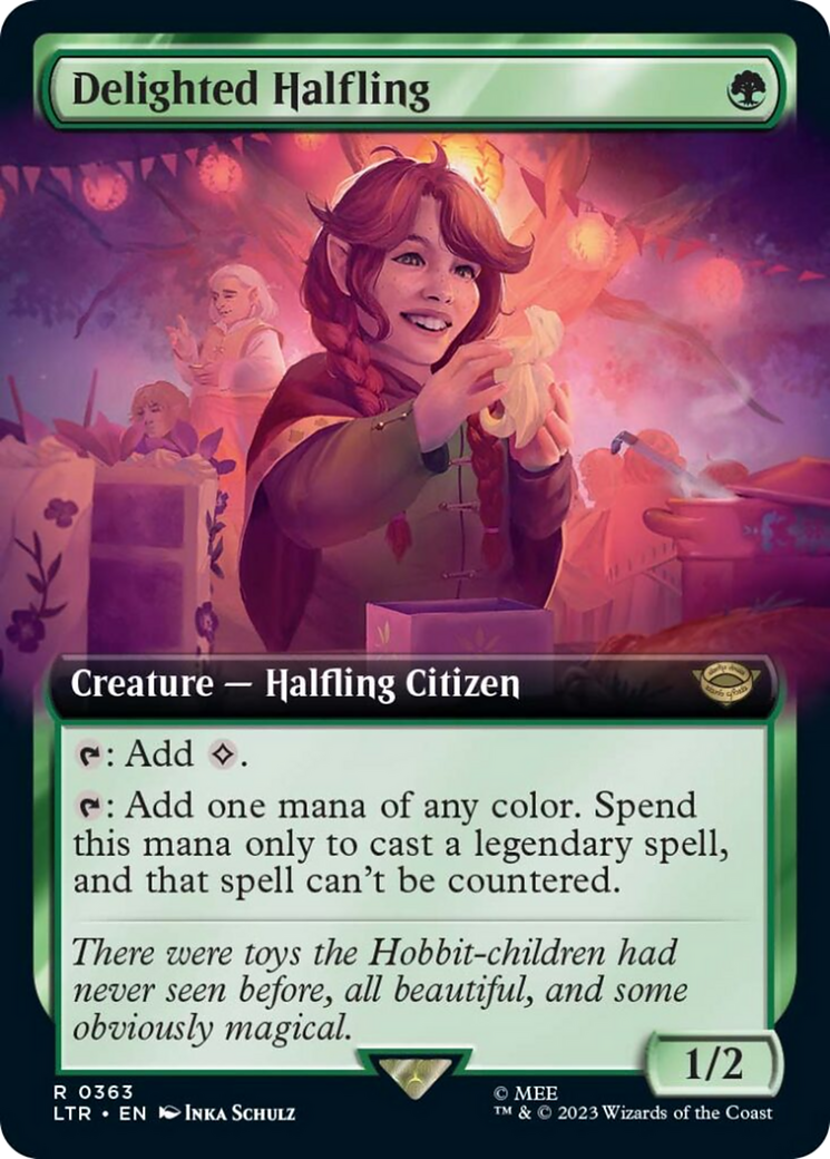Delighted Halfling (Extended Art) [The Lord of the Rings: Tales of Middle-Earth] - Destination Retro