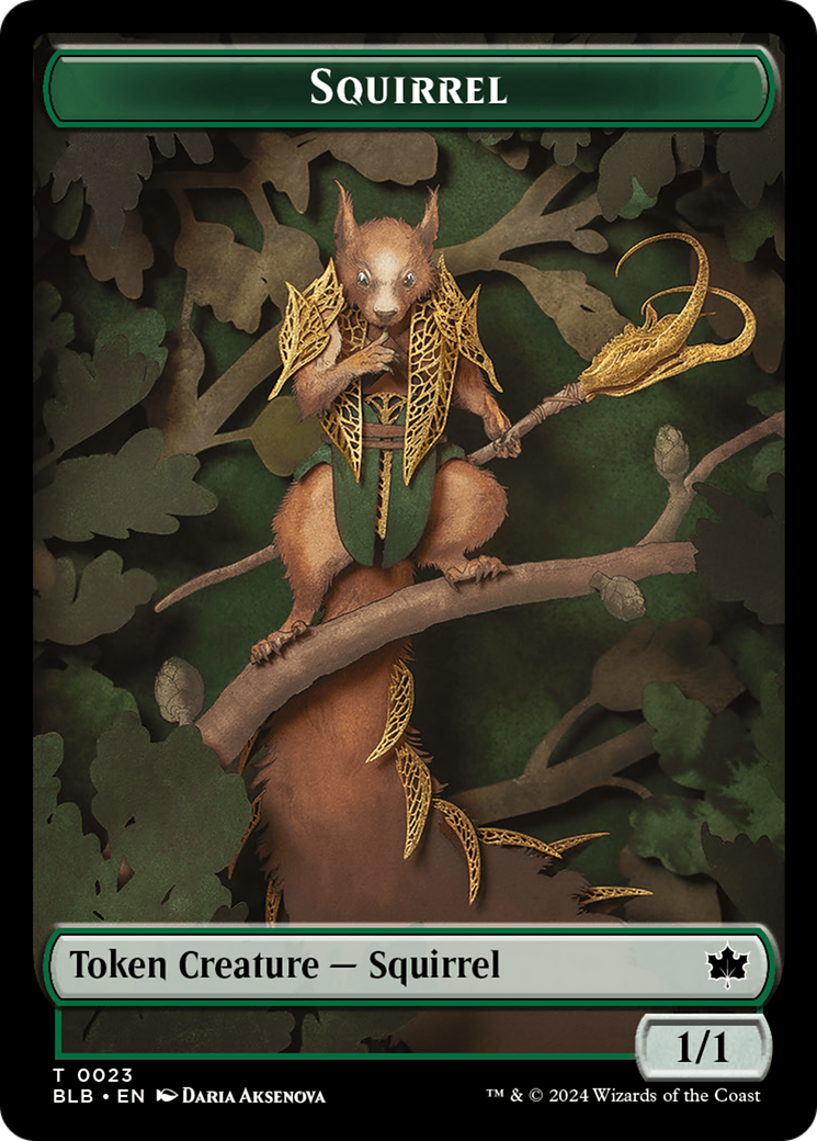Squirrel Token [Bloomburrow Tokens] - Destination Retro