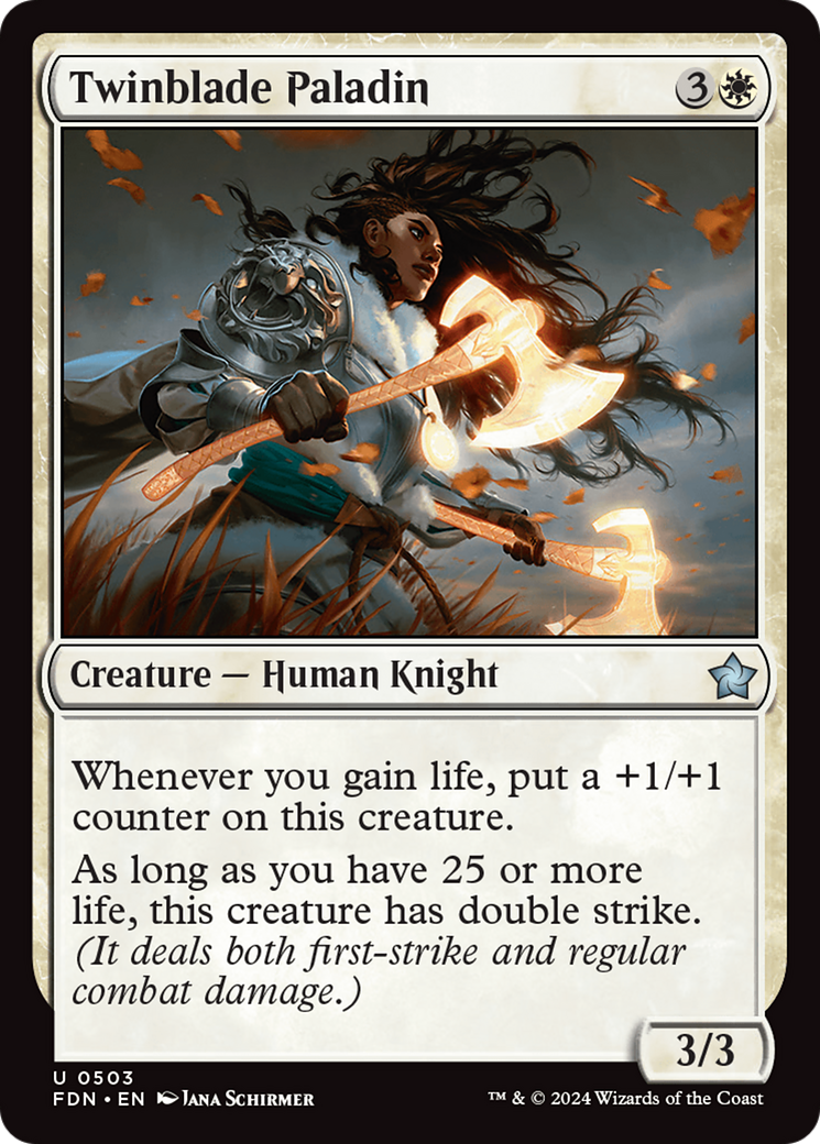 Twinblade Paladin [Foundations] - Destination Retro