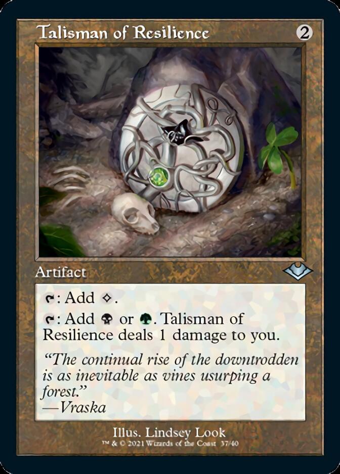 Talisman of Resilience (Retro Foil Etched) [Modern Horizons] - Destination Retro