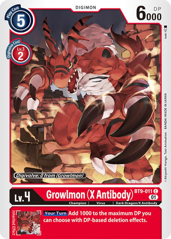 Growlmon (X Antibody) [BT9-011] [X Record] - Destination Retro