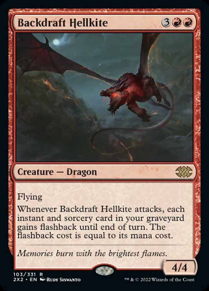 Backdraft Hellkite [Double Masters 2022] - Destination Retro