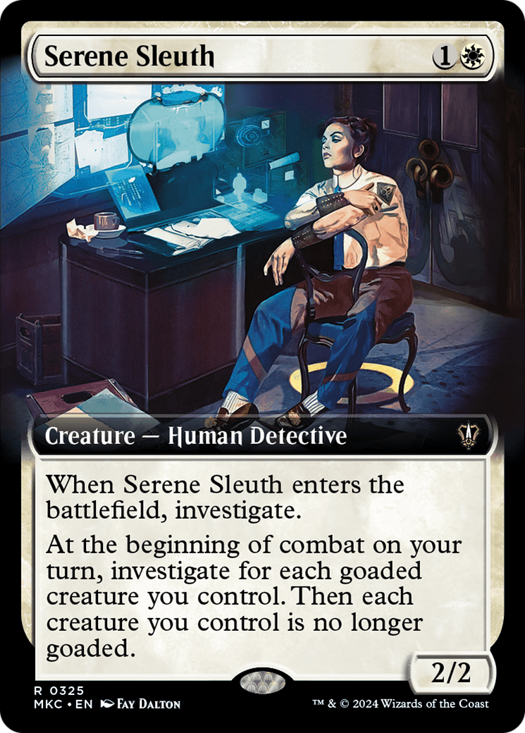 Serene Sleuth (Extended Art) [Murders at Karlov Manor Commander] - Destination Retro