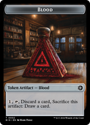 Treasure // Blood Double-Sided Token [Outlaws of Thunder Junction Tokens] - Destination Retro