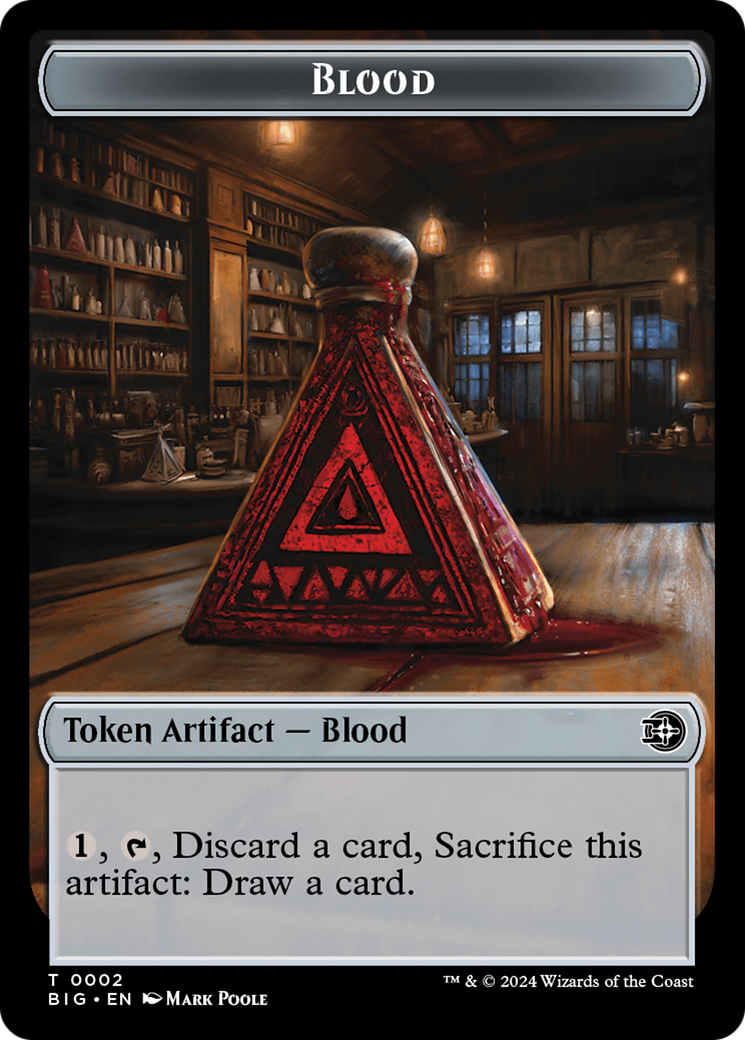 Mercenary // Blood Double-Sided Token [Outlaws of Thunder Junction Tokens] - Destination Retro