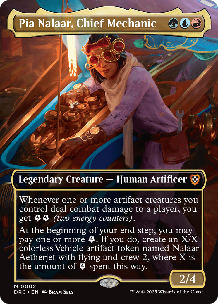 Pia Nalaar, Chief Mechanic (Borderless) [Aetherdrift Commander] - Destination Retro