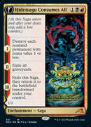 Hidetsugu Consumes All // Vessel of the All-Consuming (Showcase Soft Glow) [Kamigawa: Neon Dynasty] - Destination Retro
