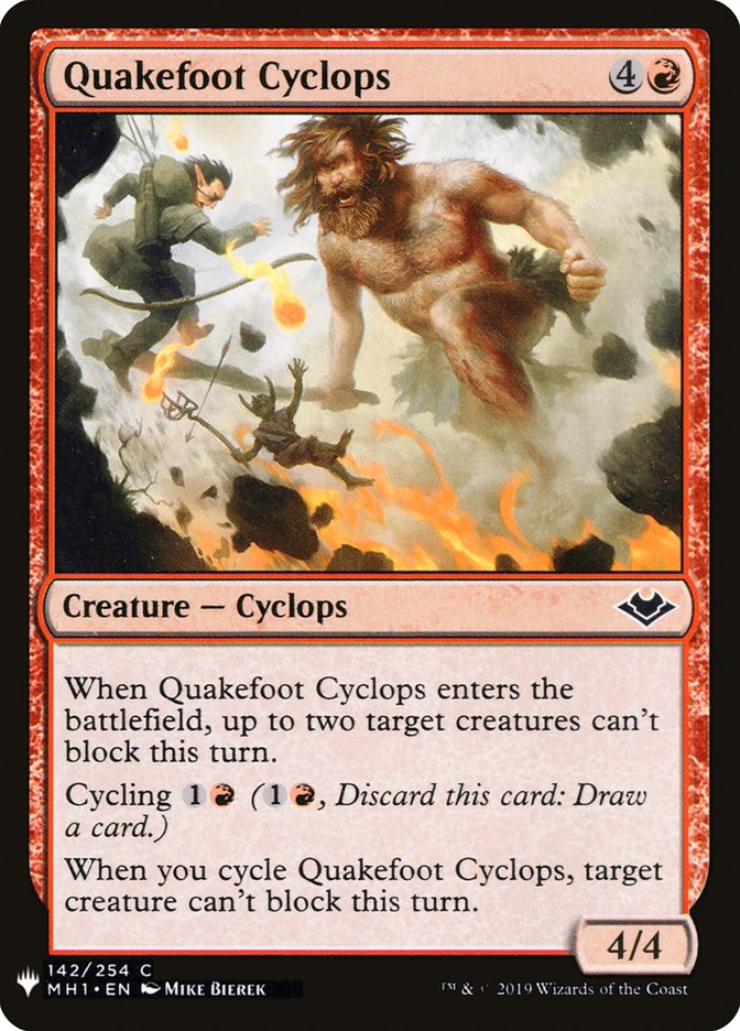 Quakefoot Cyclops [Mystery Booster] - Destination Retro