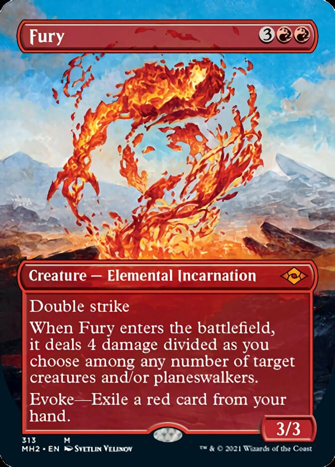 Fury (Borderless Alternate Art) [Modern Horizons 2] - Destination Retro