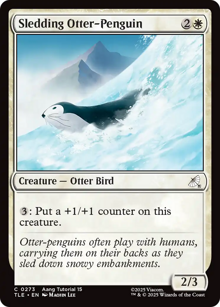 Sledding Otter-Penguin (0273) [Avatar: The Last Airbender: Eternal-Legal] - Destination Retro