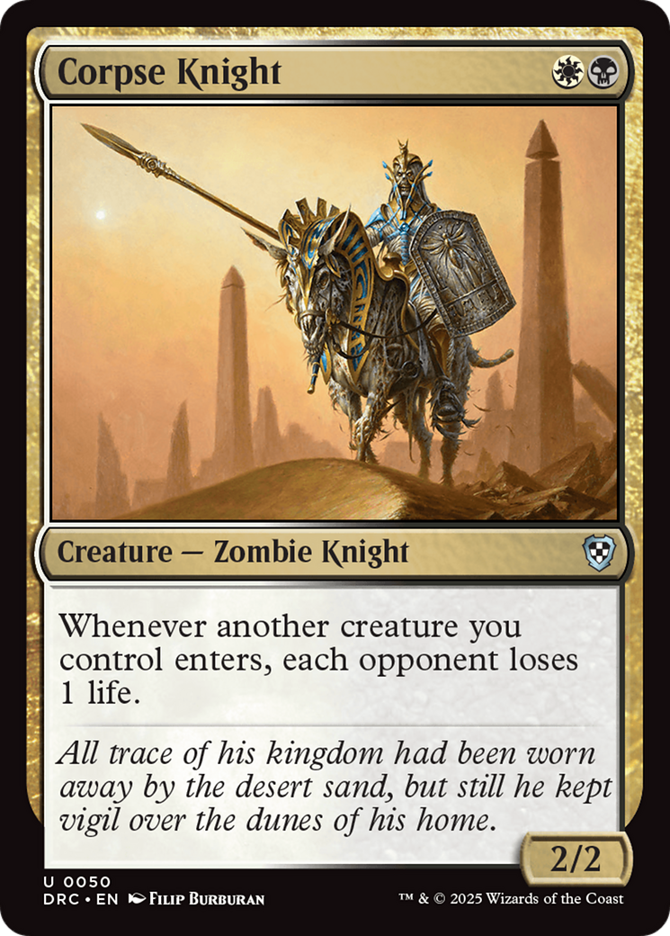 Corpse Knight [Aetherdrift Commander] - Destination Retro