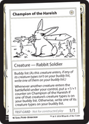 Champion of the Hareish [Mystery Booster 2 Playtest Cards] - Destination Retro
