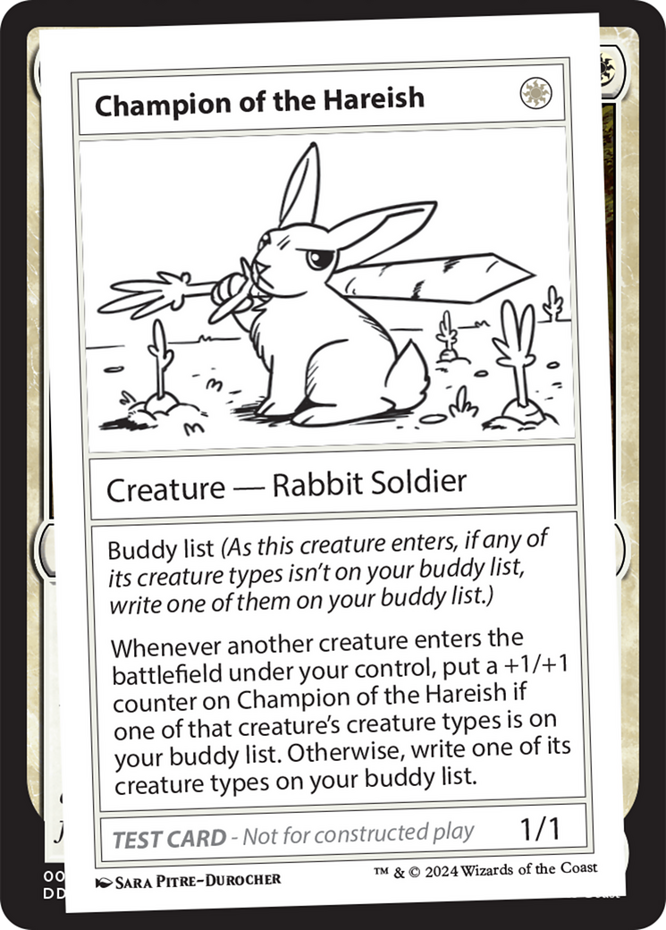 Champion of the Hareish [Mystery Booster 2 Playtest Cards] - Destination Retro