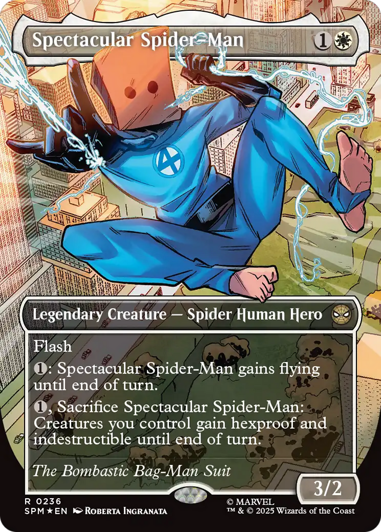 Spectacular Spider-Man (0236) (Borderless) (Textured Foil) [Marvel's Spider-Man] - Destination Retro