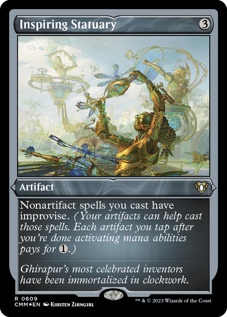 Inspiring Statuary (Foil Etched) [Commander Masters] - Destination Retro