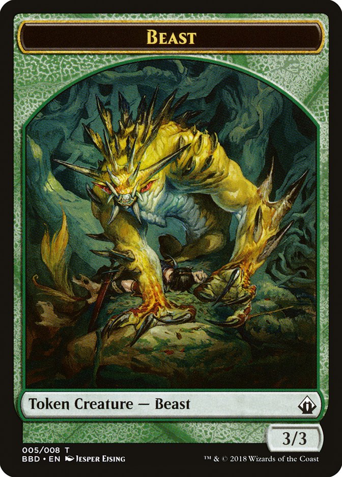 Beast Token [Battlebond Tokens] - Destination Retro