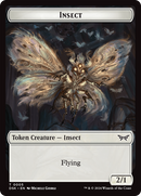 Insect (0005) // Manifest Double-Sided Token [Duskmourn: House of Horror Tokens] - Destination Retro