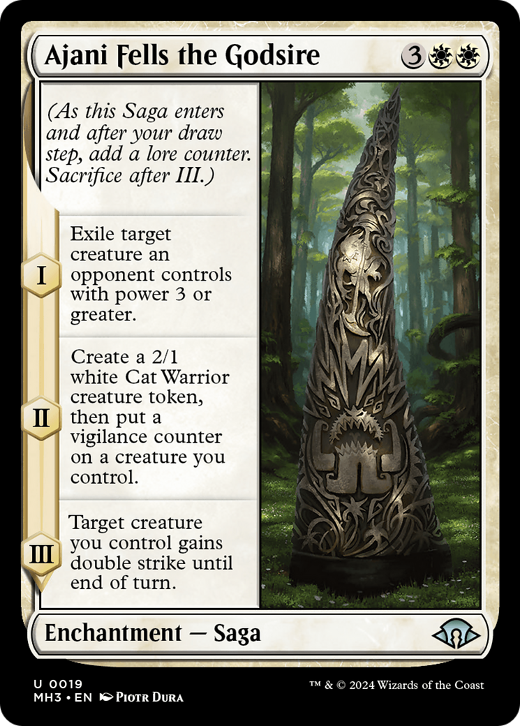 Ajani Fells the Godsire [Modern Horizons 3] - Destination Retro
