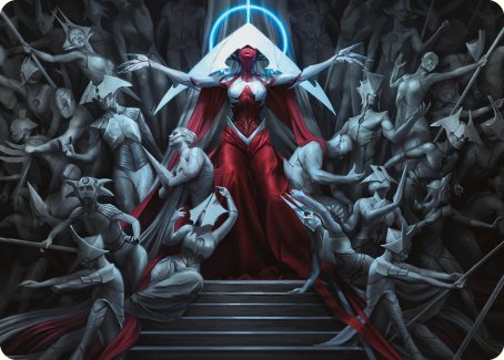 Elesh Norn, Mother of Machines Art Card [Phyrexia: All Will Be One Art Series] - Destination Retro