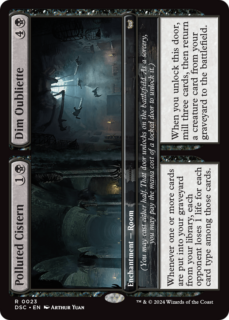 Polluted Cistern // Dim Oubliette [Duskmourn: House of Horror Commander] - Destination Retro