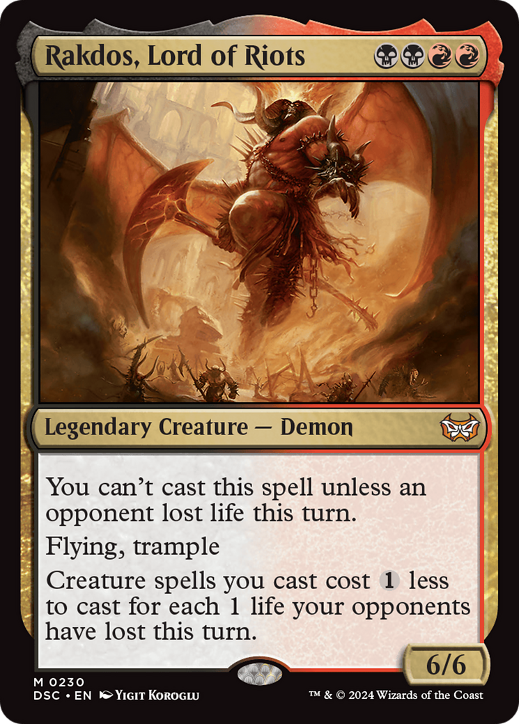 Rakdos, Lord of Riots [Duskmourn: House of Horror Commander] - Destination Retro