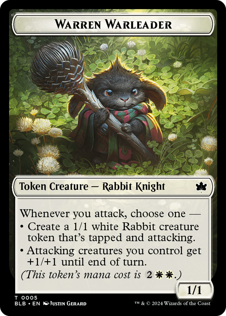 Warren Warleader Token [Bloomburrow Tokens] - Destination Retro