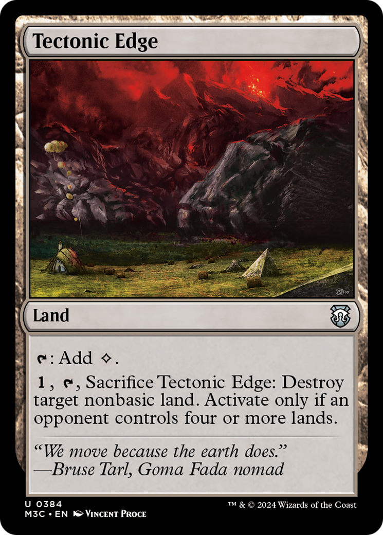Tectonic Edge (Ripple Foil) [Modern Horizons 3 Commander] - Destination Retro
