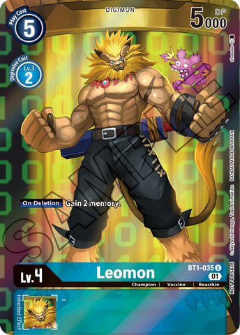 Leomon [BT1-035] (Tamer's Card Set 1) [Release Special Booster Ver.1.0] - Destination Retro