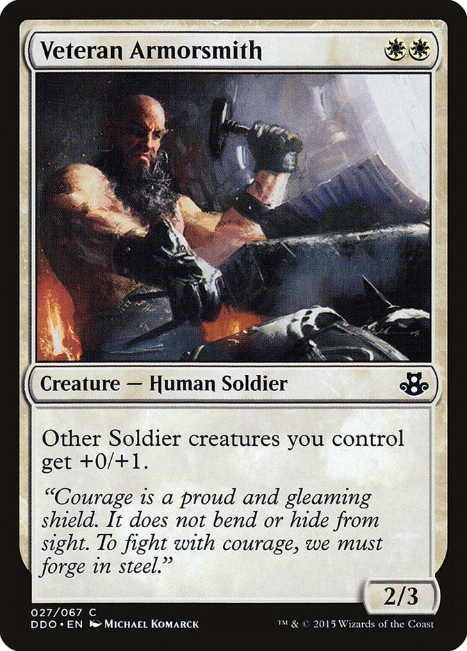 Veteran Armorsmith [Duel Decks: Elspeth vs. Kiora] - Destination Retro