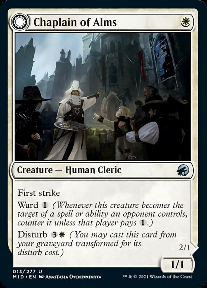 Chaplain of Alms // Chapel Shieldgeist [Innistrad: Midnight Hunt] - Destination Retro